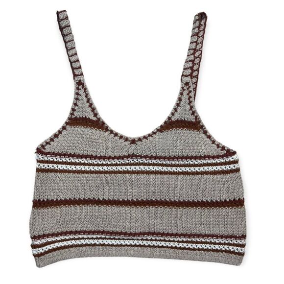 American Eagle crochet crop tank top - Picture 2 of 11